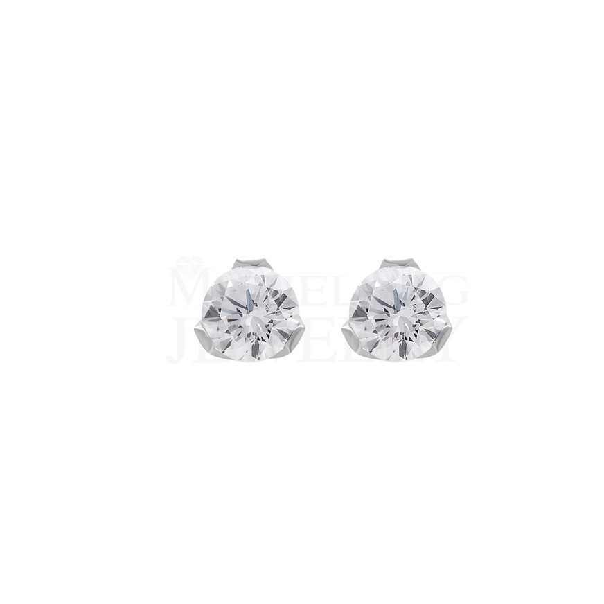 0.50 Ct Solitaire Diamond Earrings