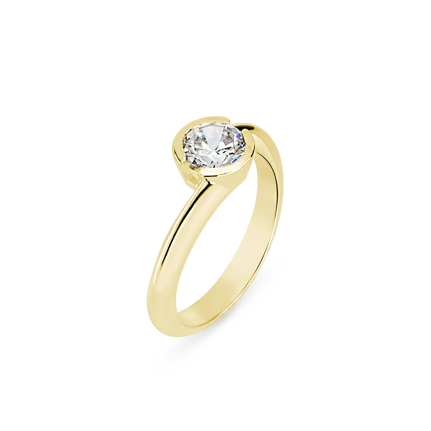 1.00 Ct Round Cut Solitaire Diamond Engagement Ring