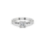 Elegant 0.59 ct round-cut diamond ring with accent stones