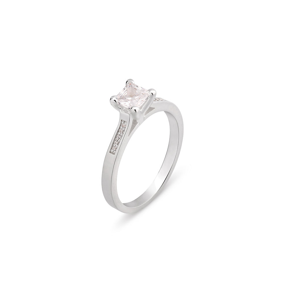 Elegant 0.46 ct Round Cut Diamond Ring Featuring Accent Side Stones