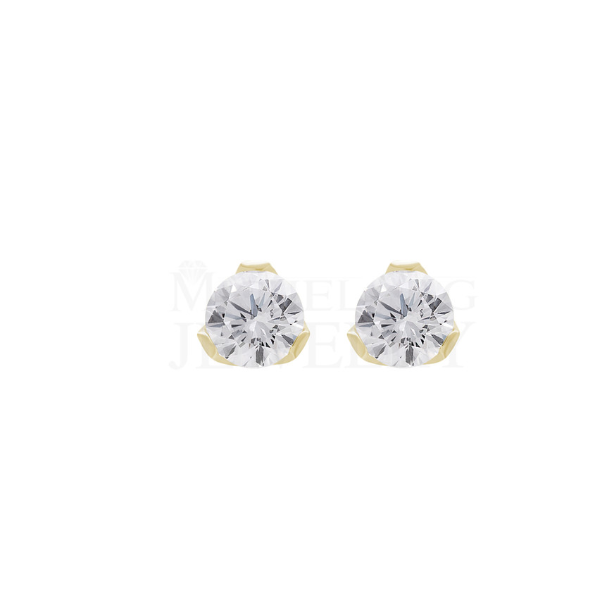 0.50 Ct Solitaire Diamond Earrings