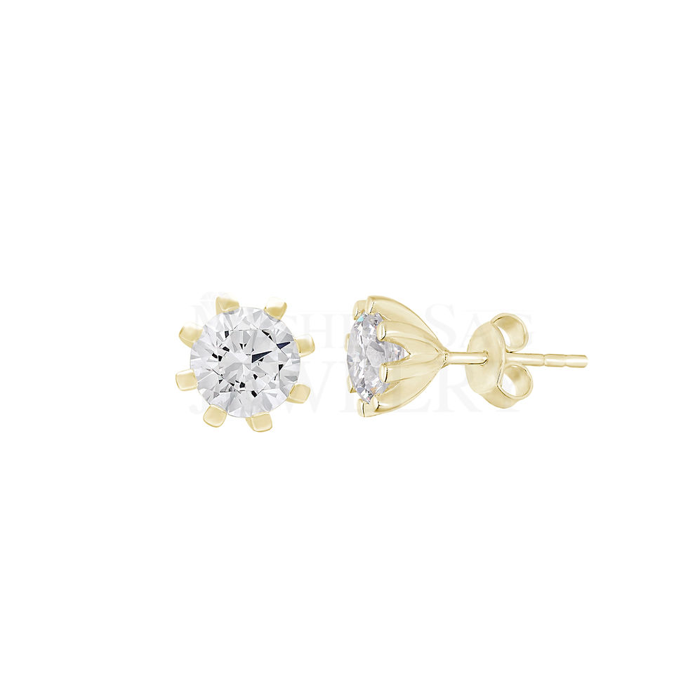 0.60 Ct Solitaire Diamond Earrings