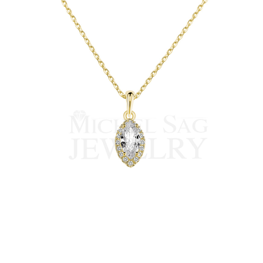 0.89 Ct Halo Diamond Pendant