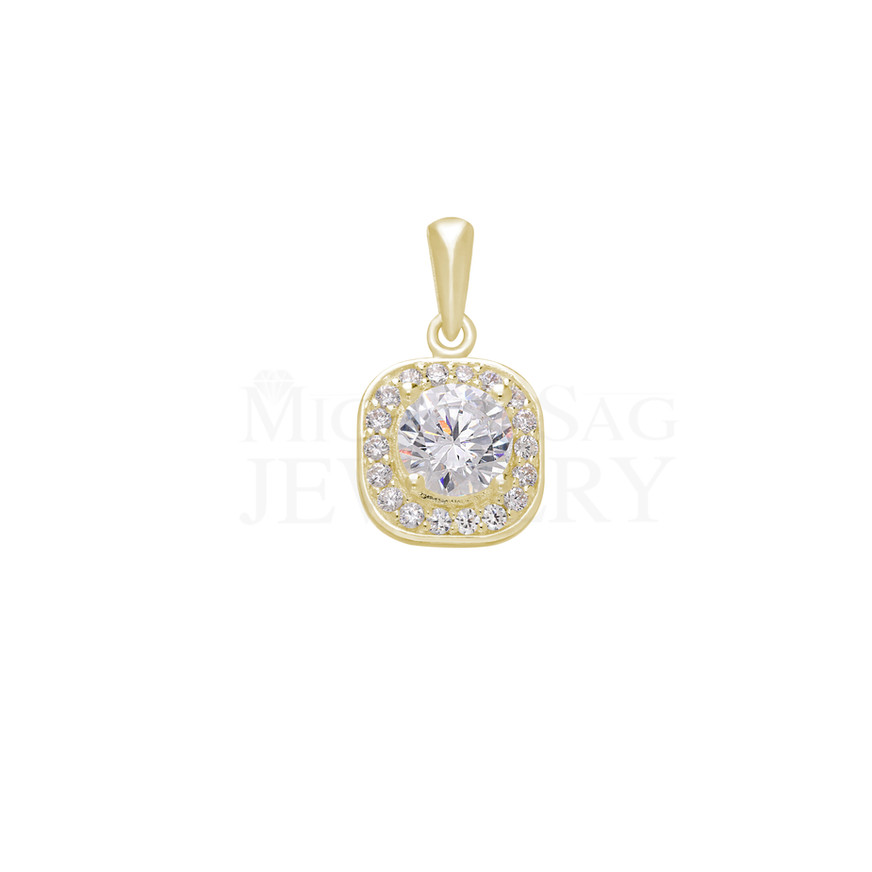 1.38 Ct Halo Diamond Pendant