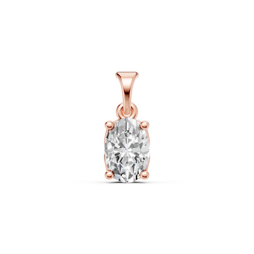 0.50 Ct Solitaire Diamond Pendant