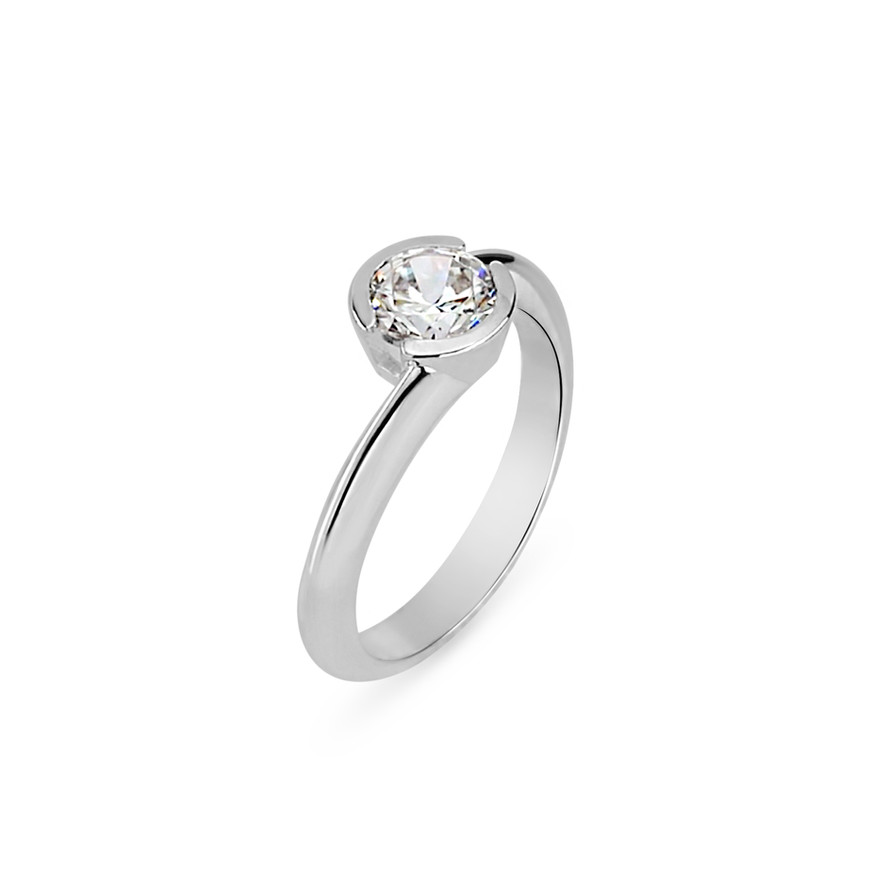 1.00 Ct Round Cut Solitaire Diamond Engagement Ring