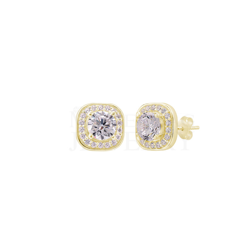 0.92 Ct Halo Diamond Earrings