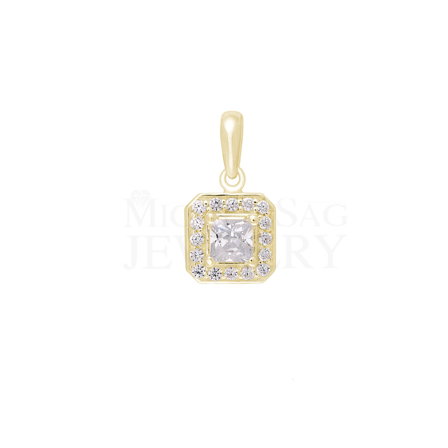 1.30 Ct Halo Diamond Pendant