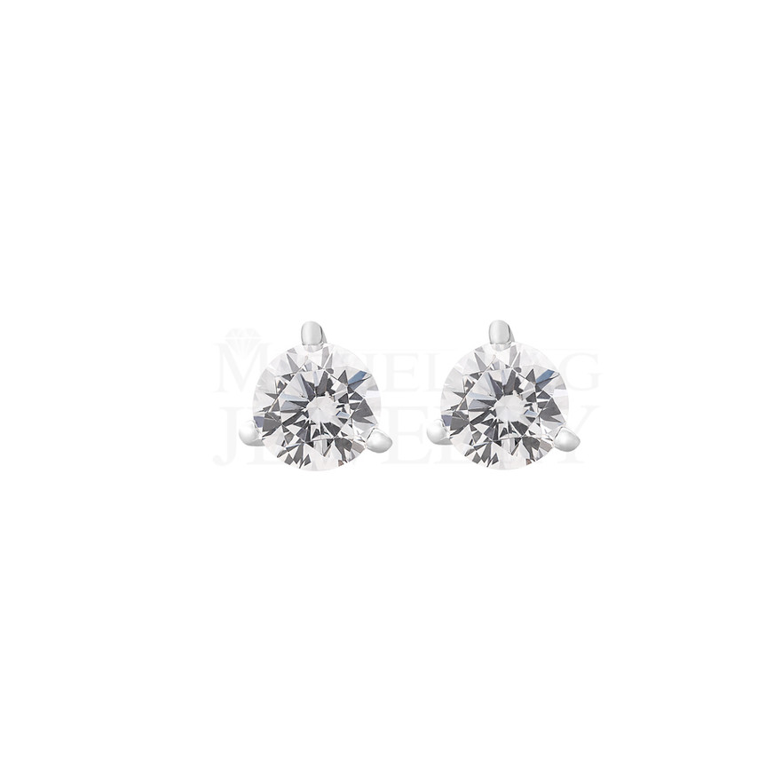 1.10 Ct Solitaire Diamond Earrings