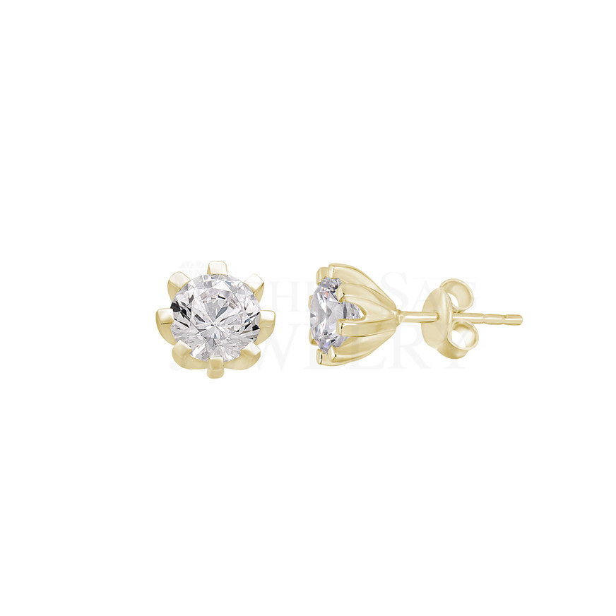 0.60 Ct Solitaire Diamond Earrings