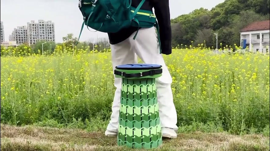 Thumbnail: MIGHTY SEATS Collapsible stools Green