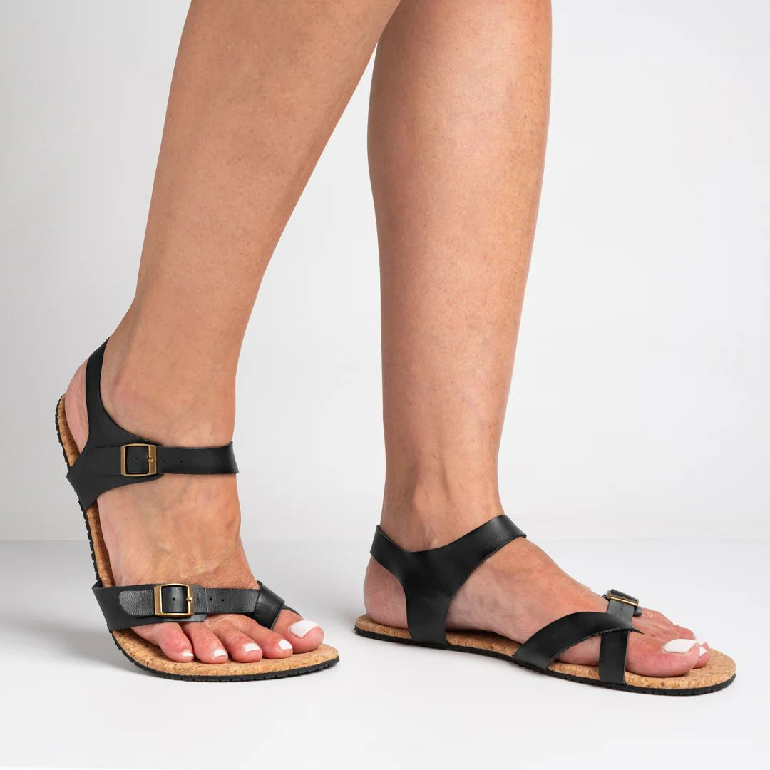 Rutsu Skin.02 Vegan Barefoot Sandals Black