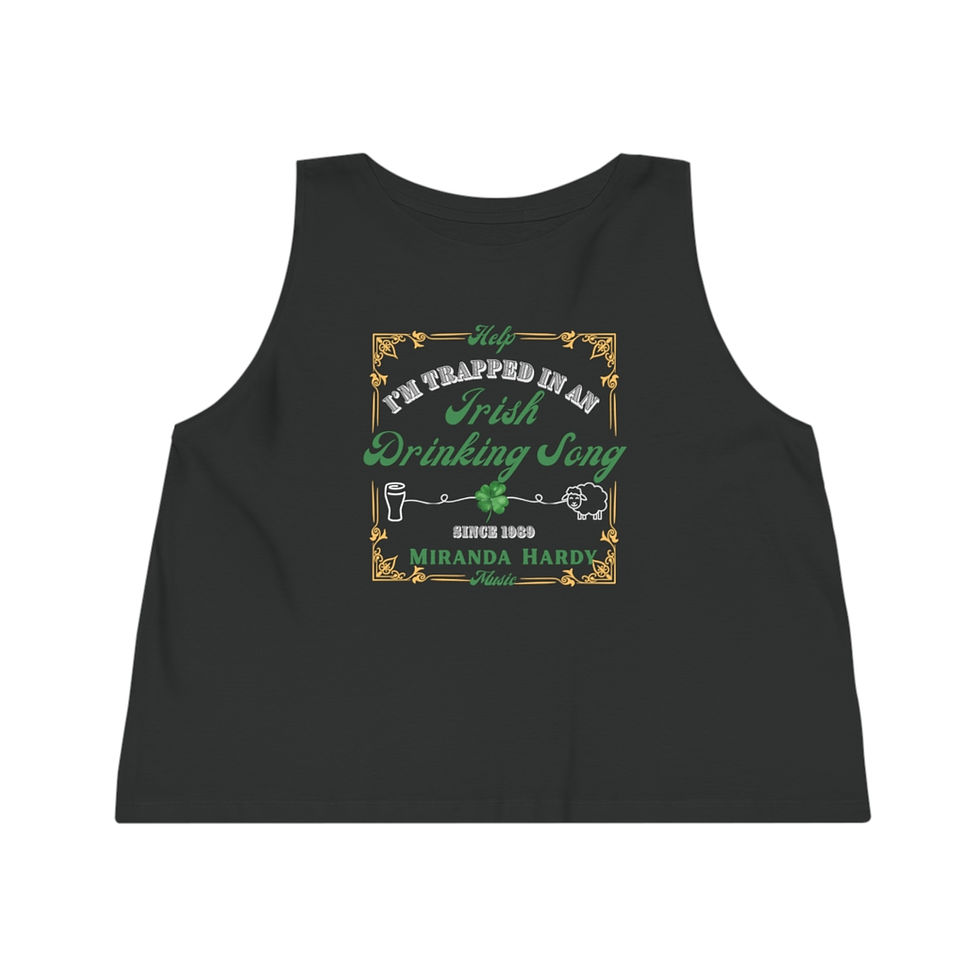 Thumbnail: Irish Drinking Song Cropped Tank Top