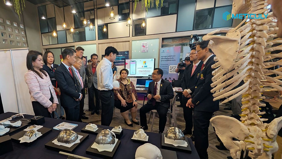 Meticuly representatives at their booth during the Intania Expo 2025
