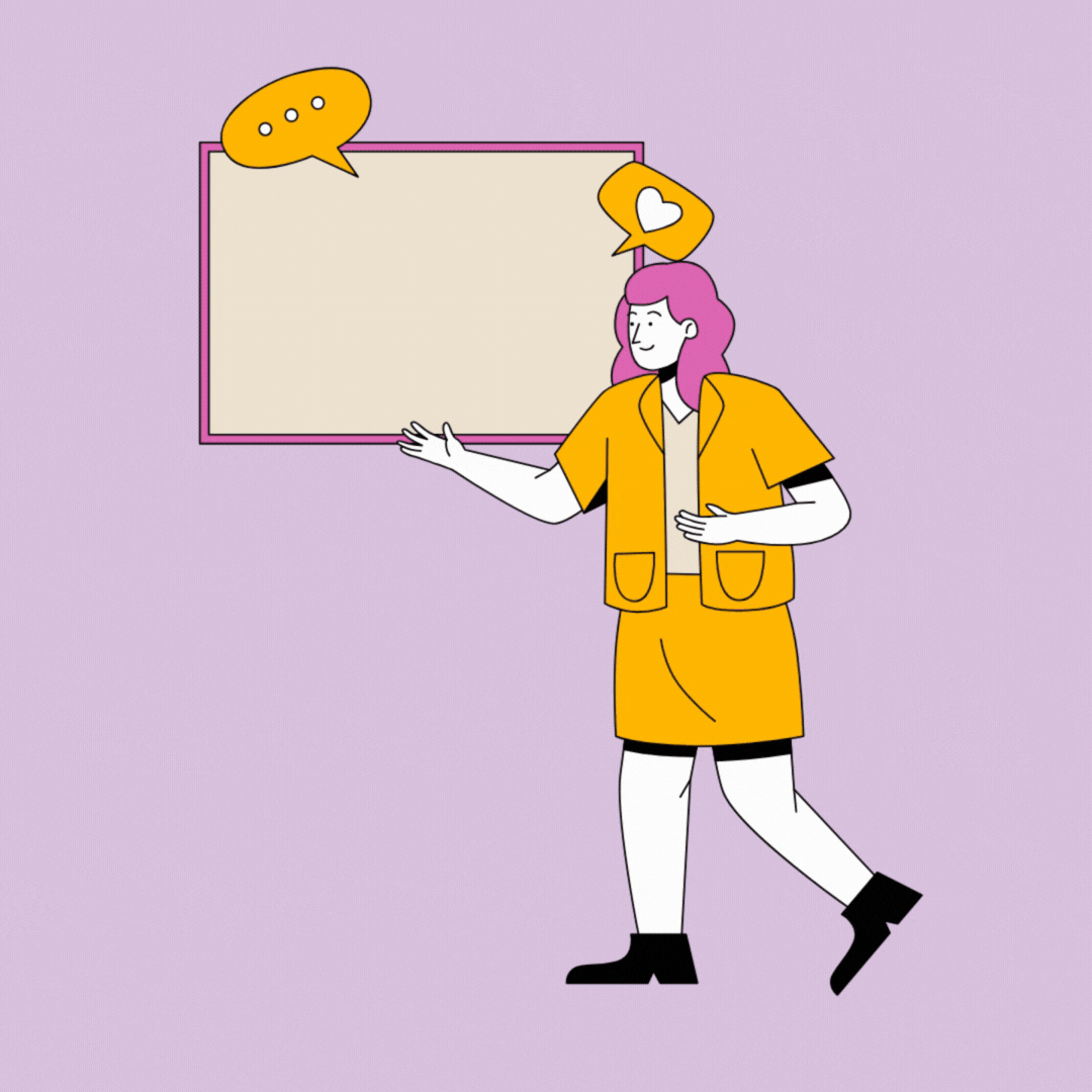 um gif de uma pessoa apresentando