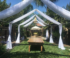 Tent structure covered with drapes😍 _Ho