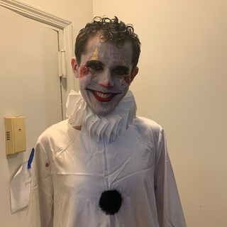 I've been the victim in a horror film before...but never the monster!  