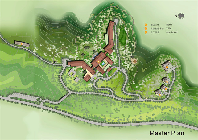 Landscape Masterplan of a resort in China