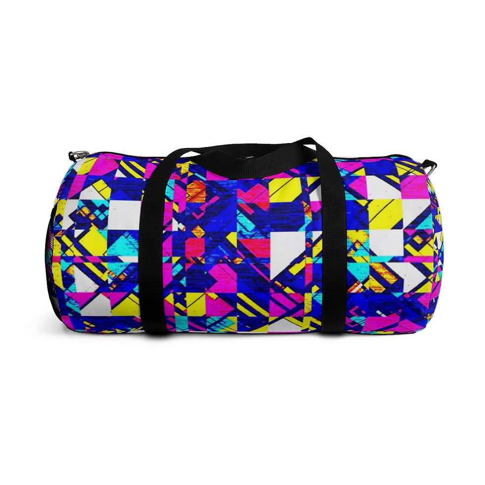 Thumbnail: Vibrant Purple Angles Duffel Bag