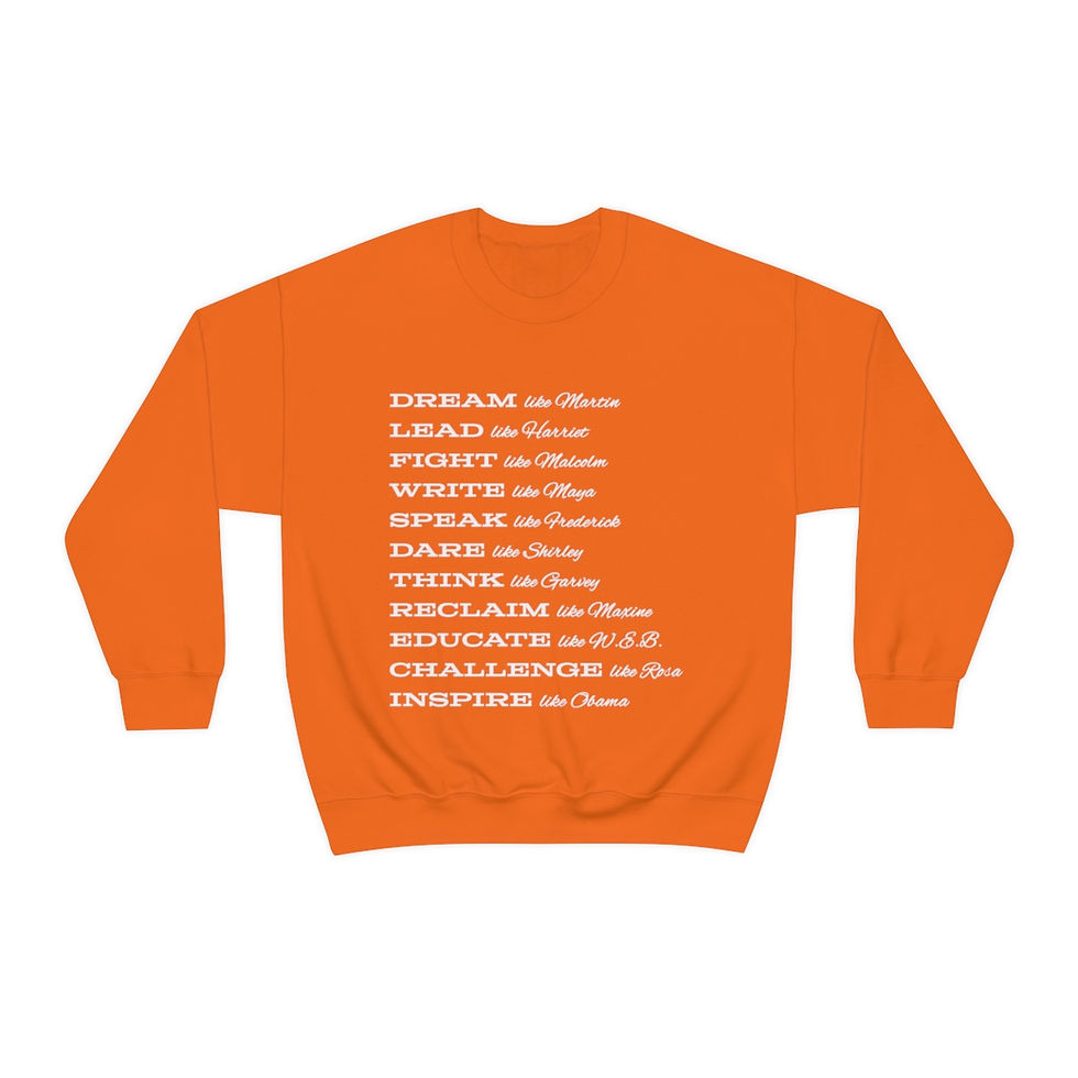 Thumbnail: Black History Unisex Heavy Crewneck Sweatshirt