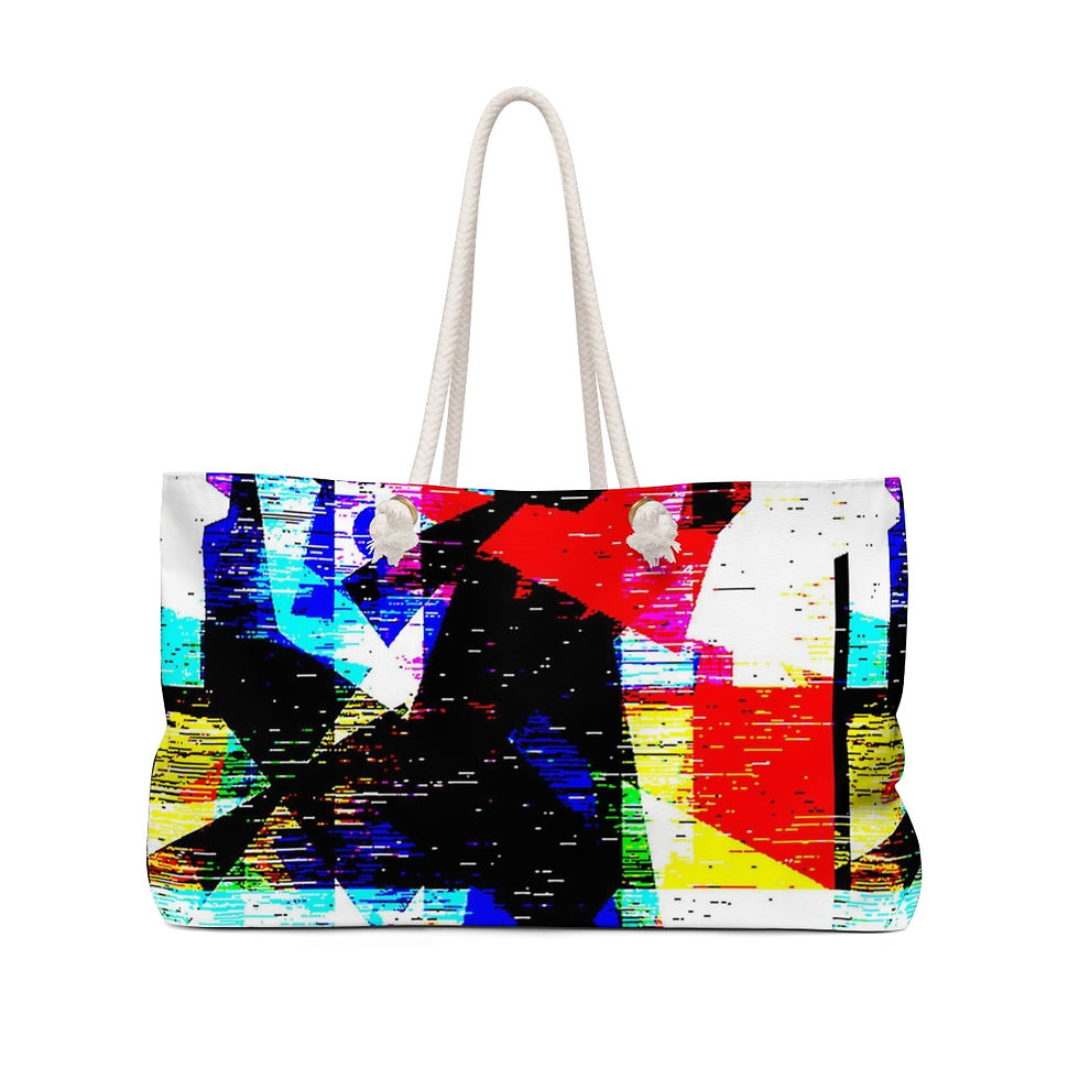 Thumbnail: Abstract killed the radio star Weekender Bag