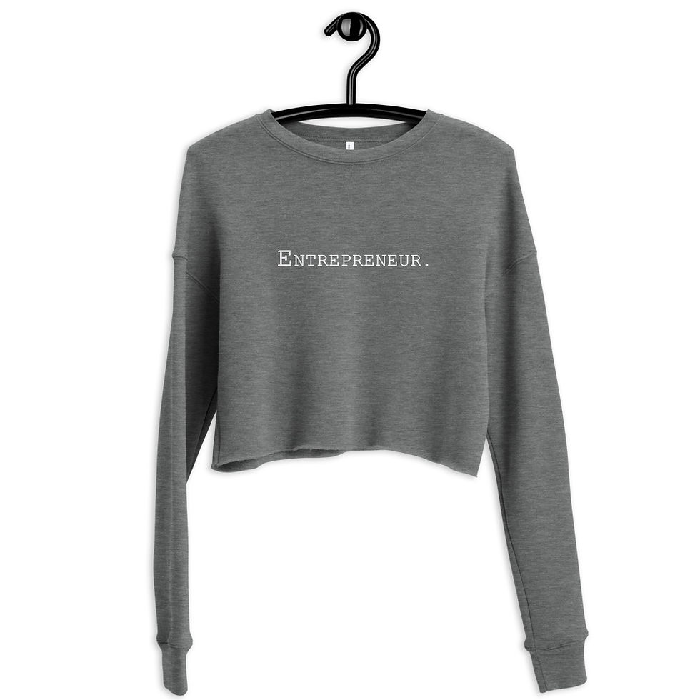 Thumbnail: Entrepreneur. Crop Sweatshirt