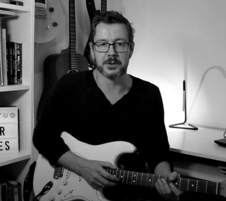 Russell guitar lessons New Malden home studio