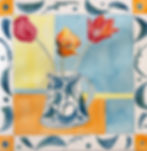 Ursula's coffee mug with tulips