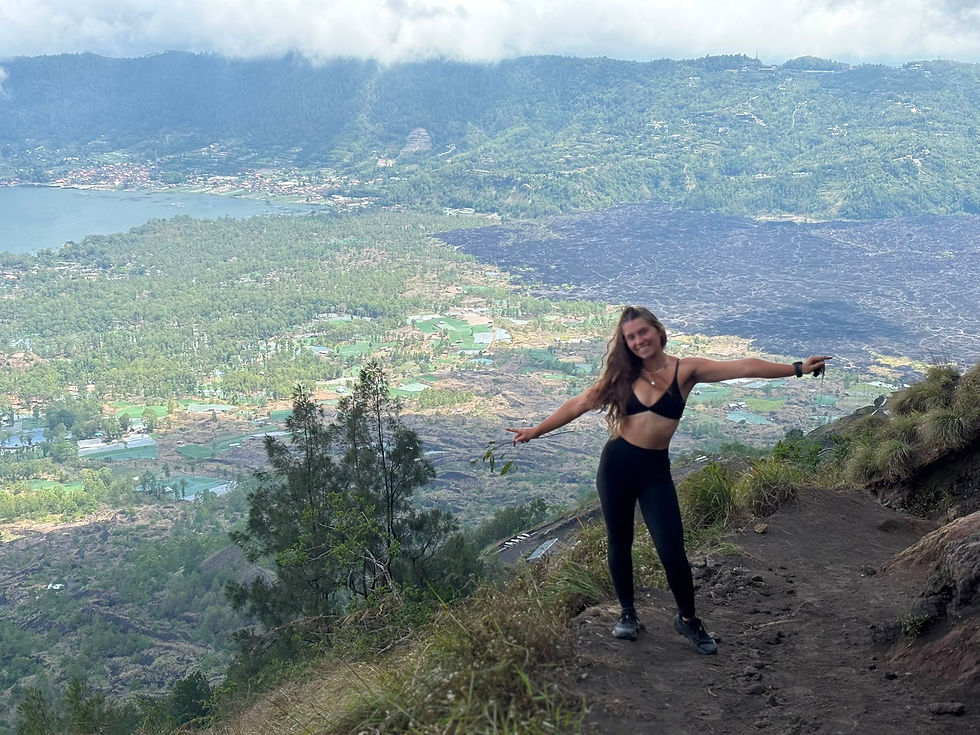in Bali on top of a mountain