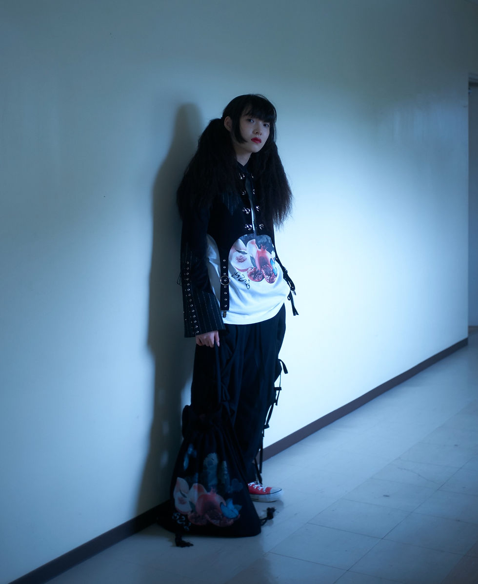 Thumbnail: Rotten fruits sweat pants Black×Black