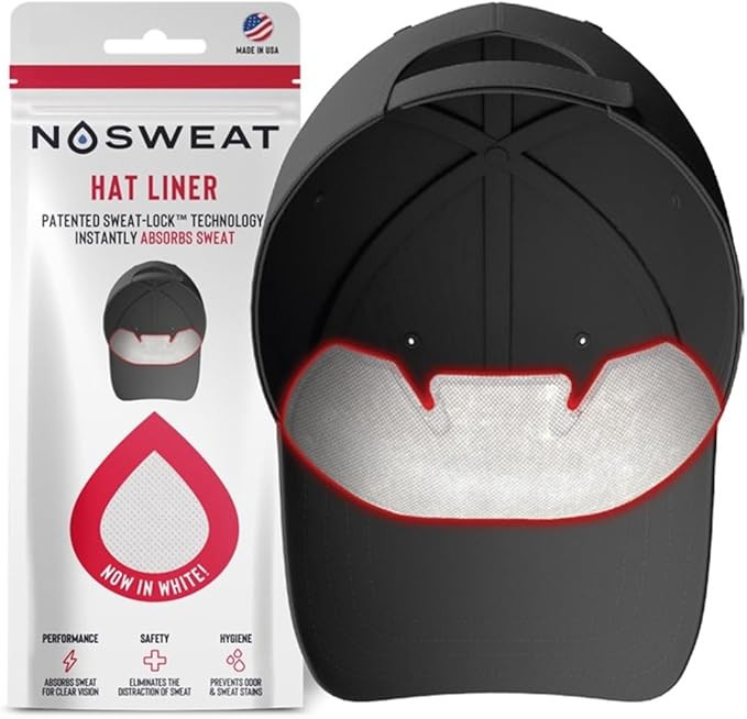 Golf Hat Sweat Liner | PGA Tour Licensed | Prevents Stains & Odor