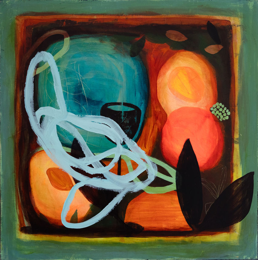 The light she wove - original painting by Amanda Ketterer