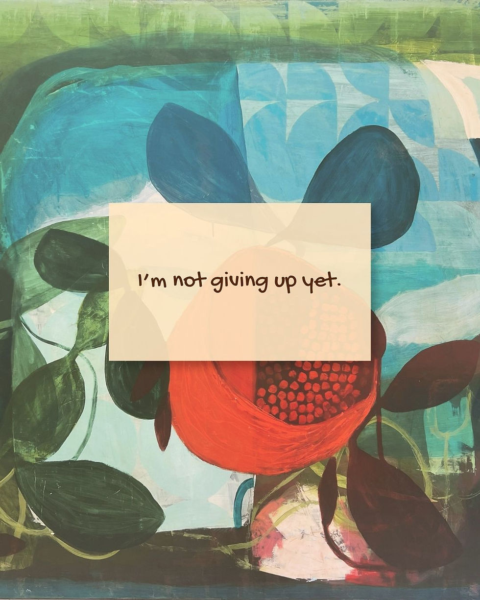 I'M NOT GIVING UP YET