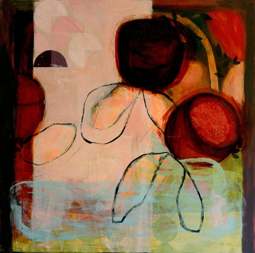 The fire she carries - original painting by Amanda Ketterer