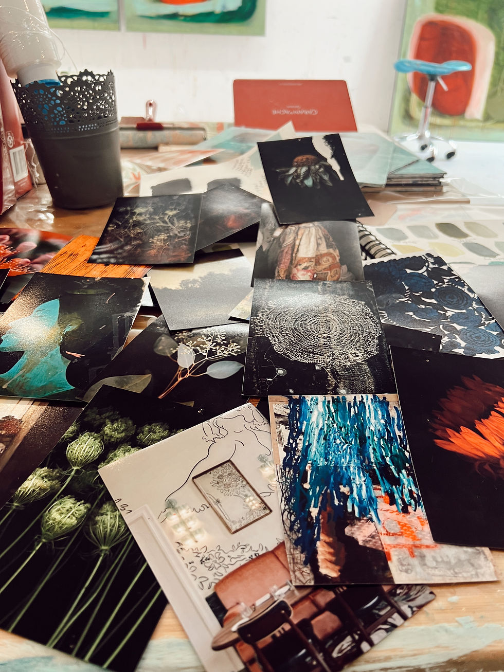 Vision board in my studio