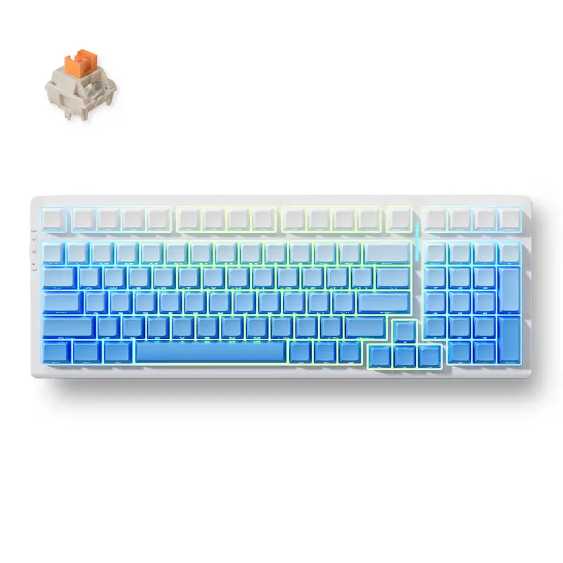 MCHOSE G98 Pro (Glacier Gradient - Flame Orange Switch)