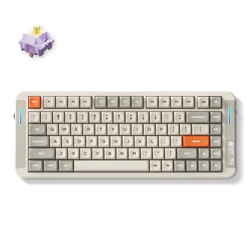 MCHOSE X75 V2 (Retro White - Hyacinth Switch)
