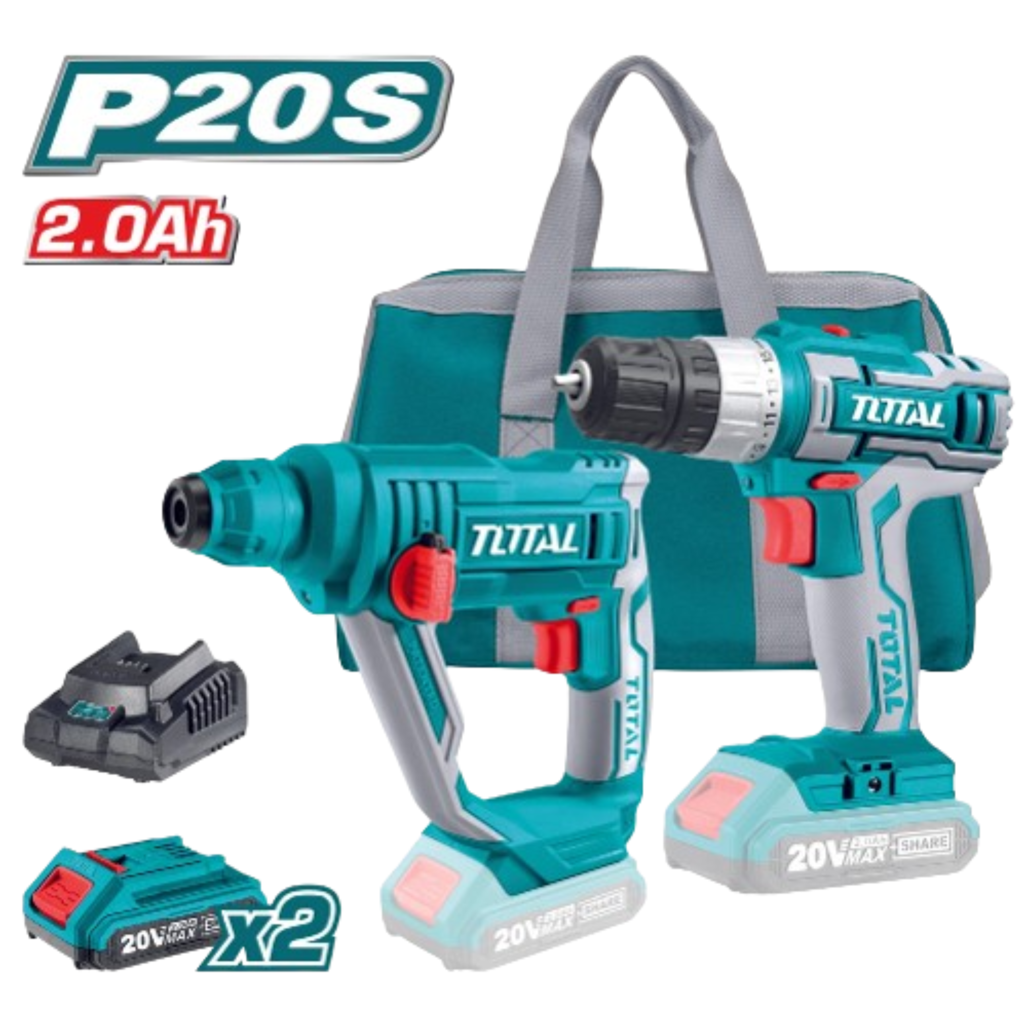 Set Avvitatore e Martello Tassellatore 20V