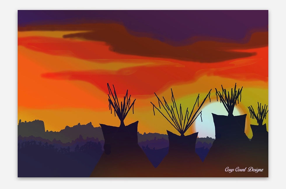 Sunset Tipis