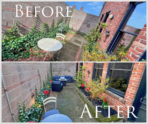 Before and After Patio Refresh