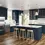 Thumbnail: American Shaker Navy Blue Kitchen Cabinets
