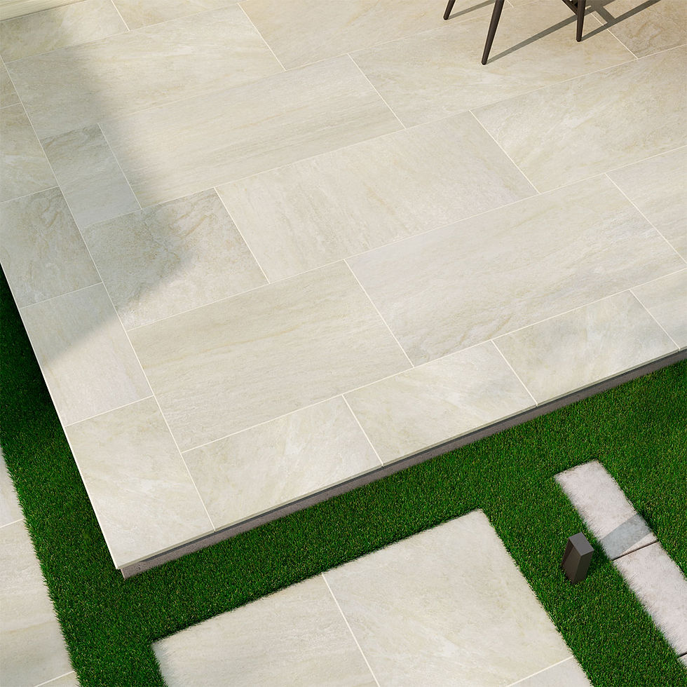 Thumbnail: Legions Quartz White - pavers, copings