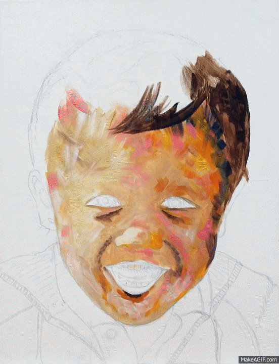 This is a video showing the painting proces of this painting.