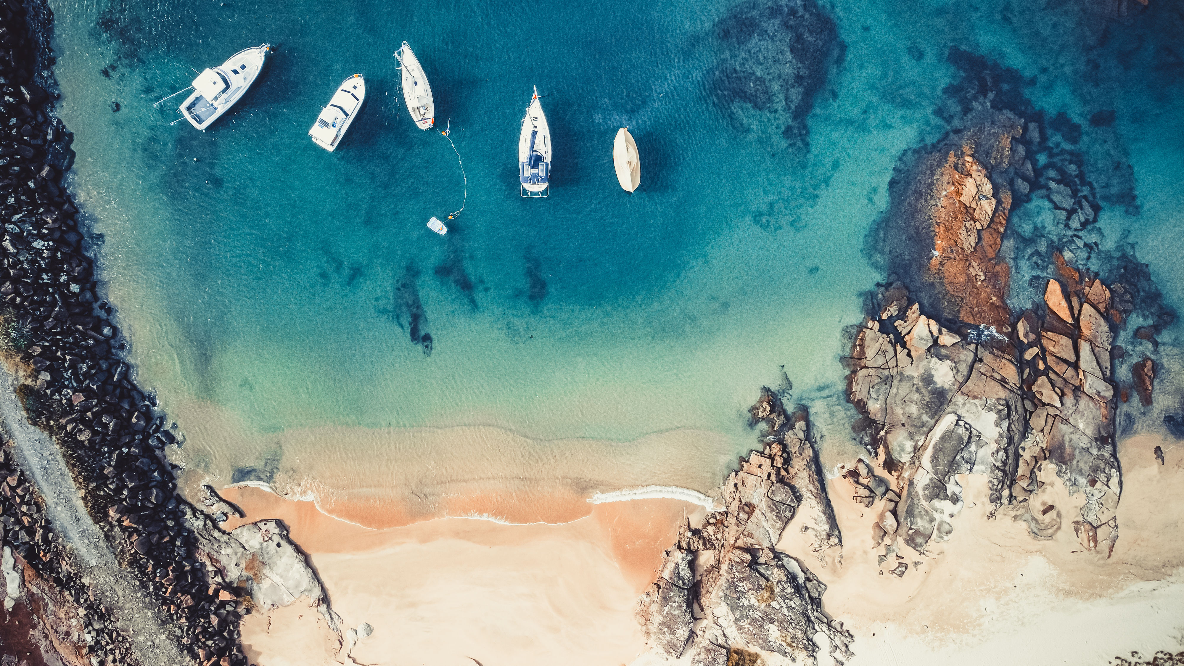 Boats Ahoy 20X30" Framed Canvas