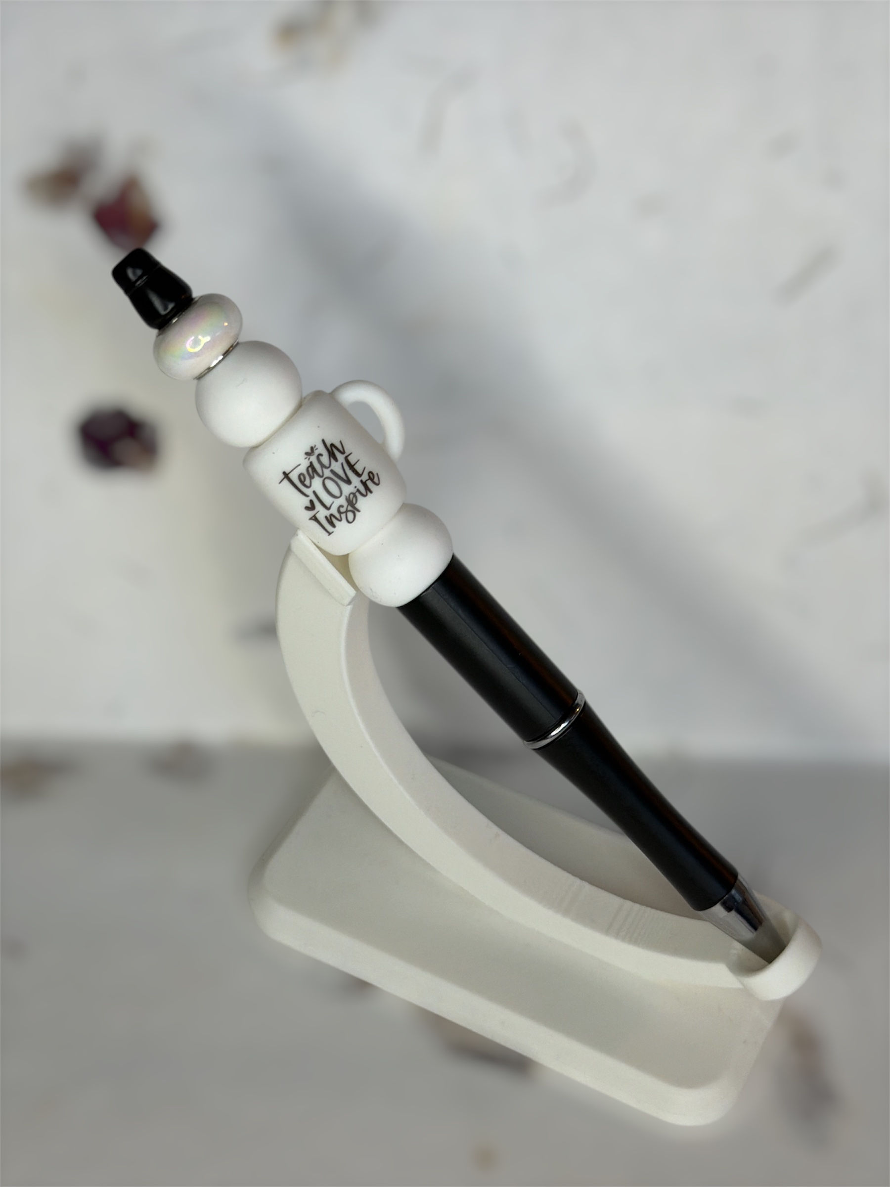 Beaded Silicone Charm Pen