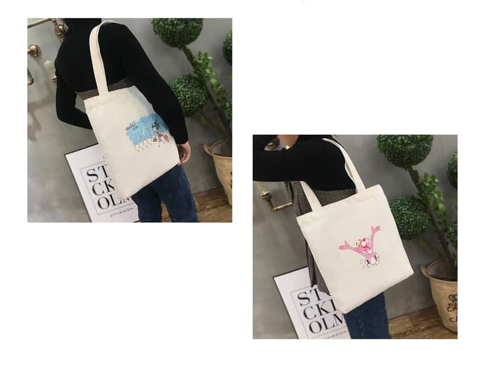 Thumbnail: TC02 Canvas Tote Cartoon / Tas Selempang