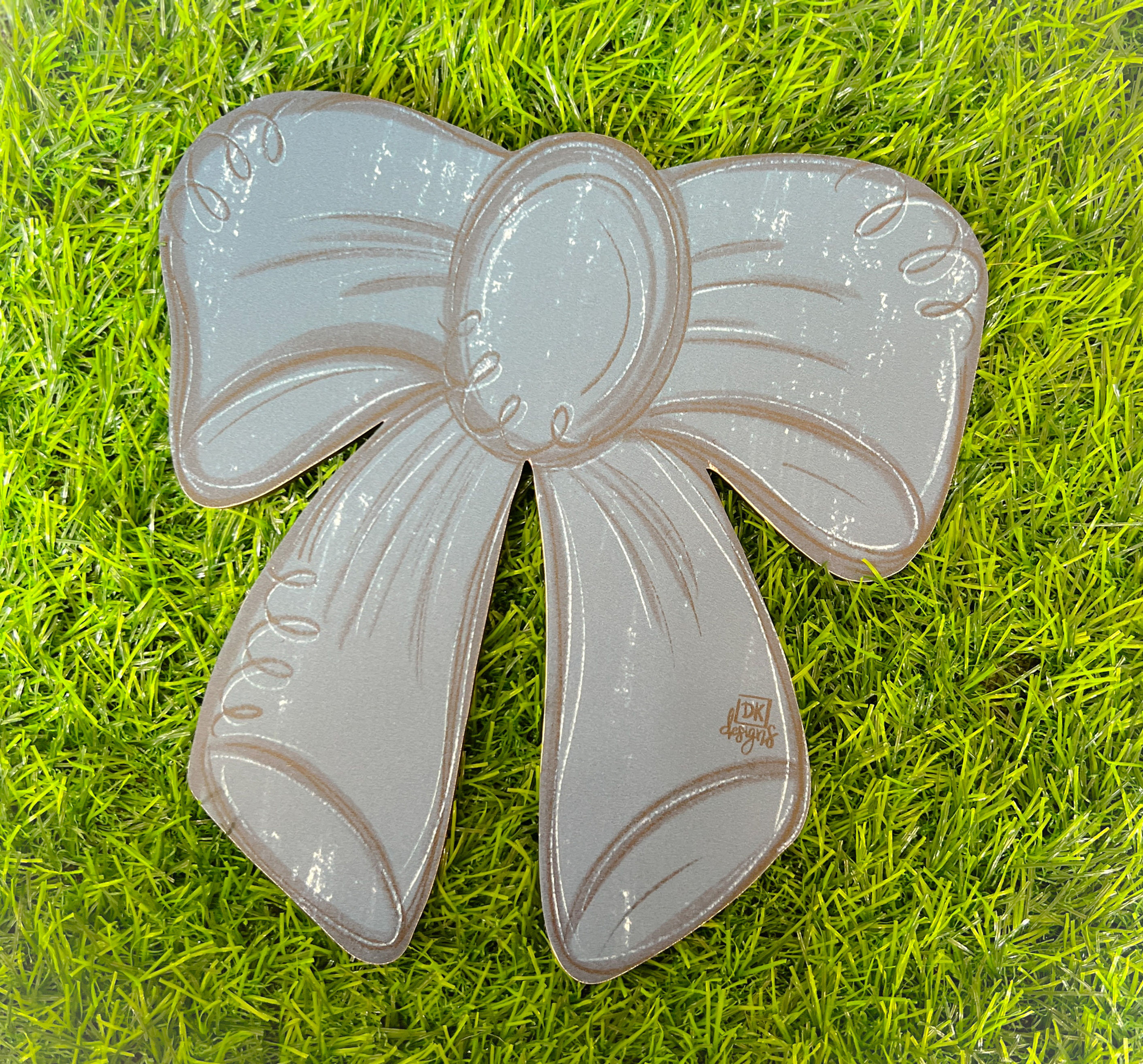 Blue Bow Mini Velcro Attachment