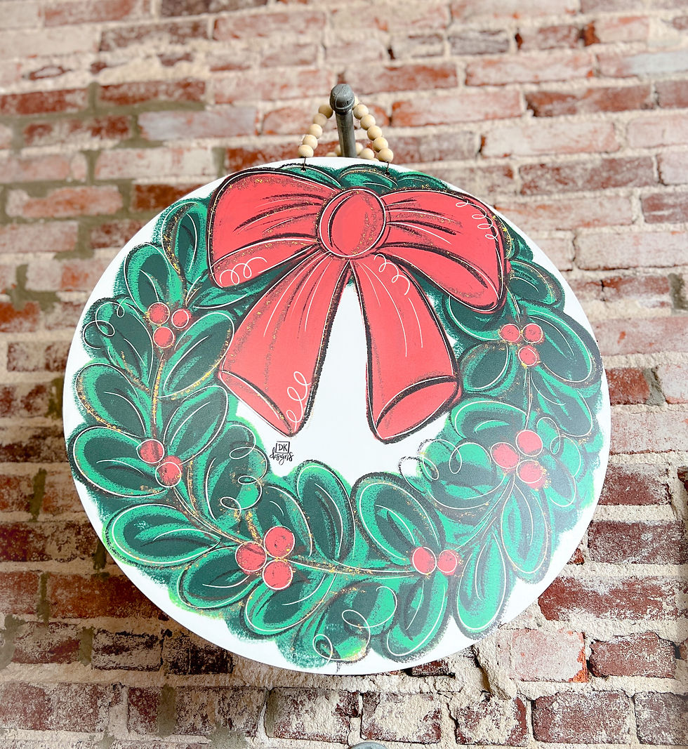 Christmas Wreath Door Hanger