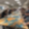 A workshop event in a class room for acrylic pour artists.jpg