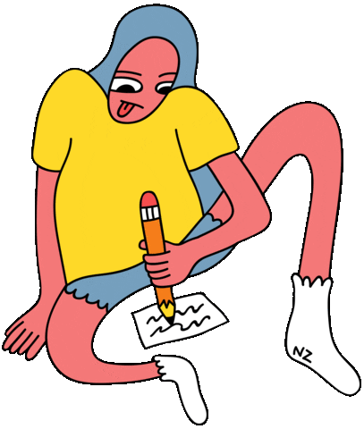 Girl Working Sticker by nicolezaridze.gif